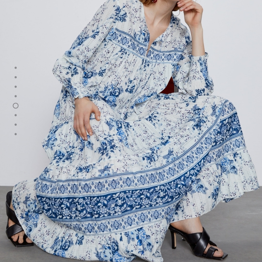 ZARA Floral maxi dress - Picture 3 of 5